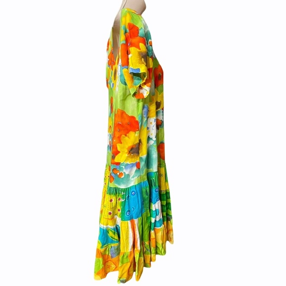 Jams World EFFERVESCENT Floral Print Dress Size S - Picture 6 of 9